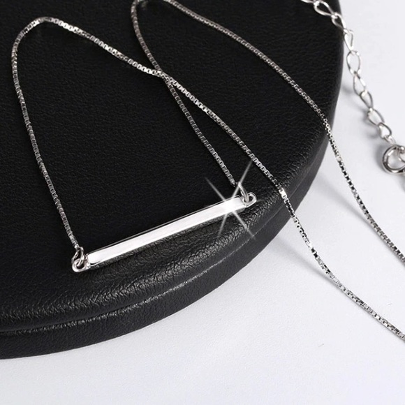 Pendant necklace in bright silver - Picture 2 of 6